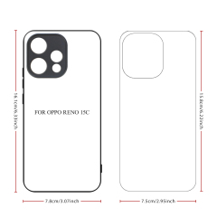 Sublimation 2D TPU Phone Case for OPPO Reno 15 Series DIY Shell with Aluminum Sheet for Reno 15C