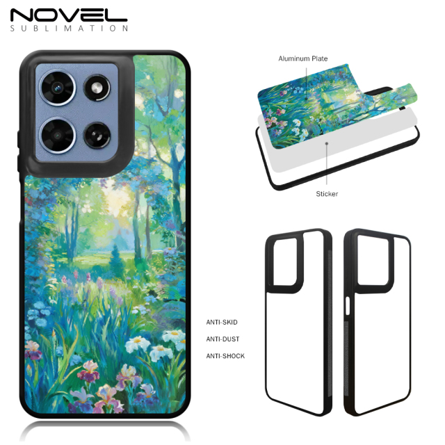 Sublimation Blank 2D TPU Phone Case for Moto G Play 5G 2025/2026, Moto G Play 5G 2026 DIY Shell With Aluminum Sheet