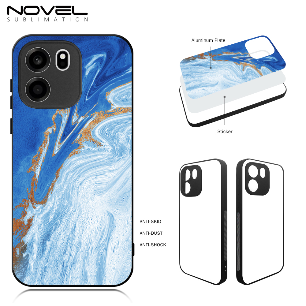 Sublimation Blank 2D TPU Phone Case DIY Printing with Aluminum sheet for OnePlus Turbo 6, Oneplus Turbo 6V