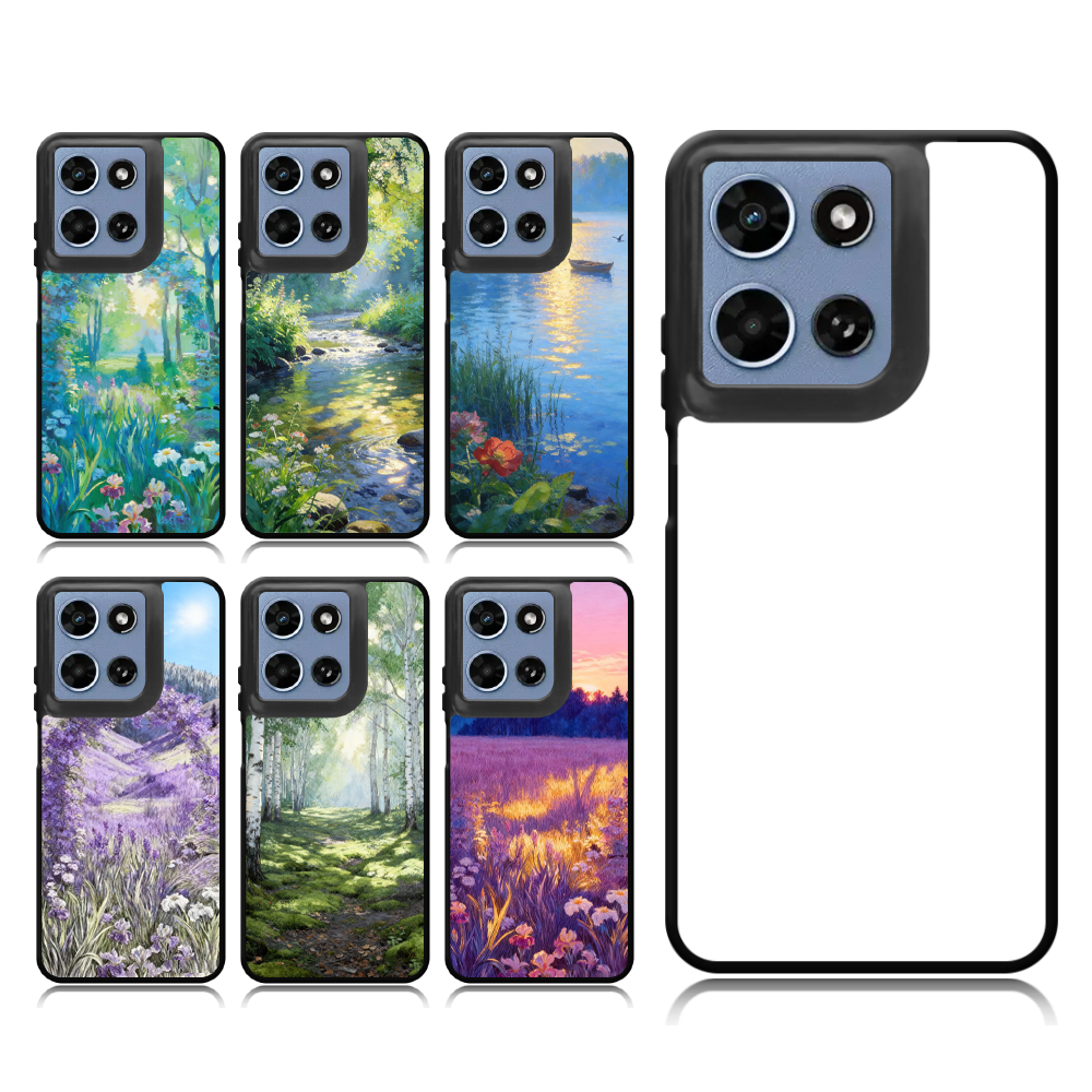Sublimation Blank 2D TPU Phone Case for Moto G Play 5G 2025/2026, Moto G Play 5G 2026 DIY Shell With Aluminum Sheet