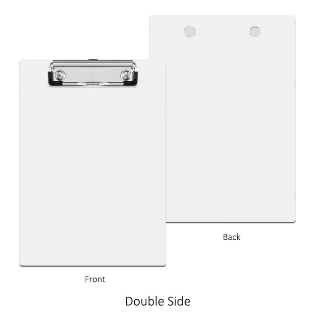 Sublimation Blank MDF Clipboard Custom Printable A4 A5 Single & Double-Sided File Board for Office School Home Decor Heat Transfer Printing