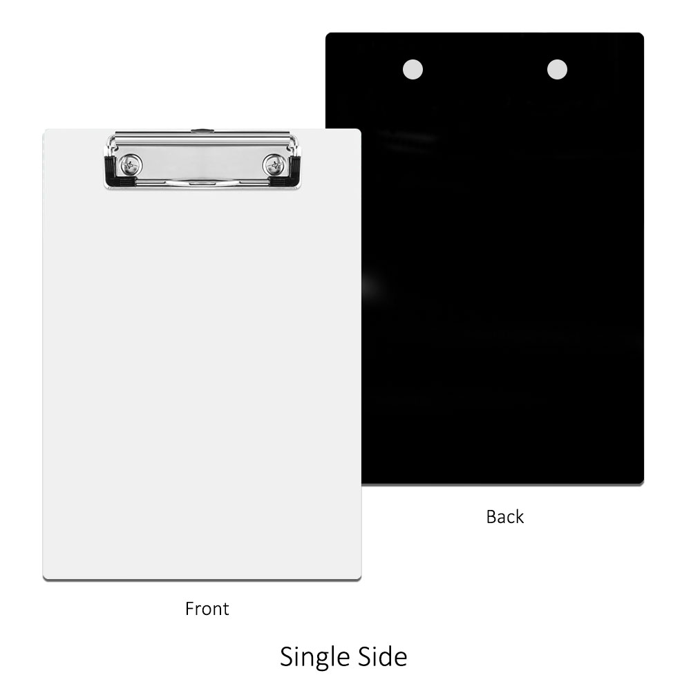 Sublimation Blank MDF Clipboard Custom Printable A4 A5 Single & Double-Sided File Board for Office School Home Decor Heat Transfer Printing Stationary