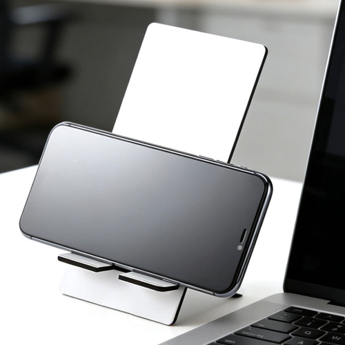 Sublimation Blank MDF Phone Stand Custom Printable Desktop Lazy Phone Holder for Desk Office Home Decor
