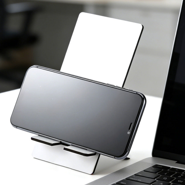 Sublimation Blank MDF Phone Stand Custom Printable Desktop Lazy Phone Holder for Desk Office Home Decor