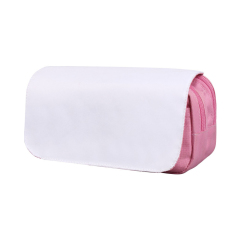 Sublimation Double Layer Pencil Bag Cosmetic Pouch Custom Printable Personalized Gift for Students Makeup Lovers School Office Decor
