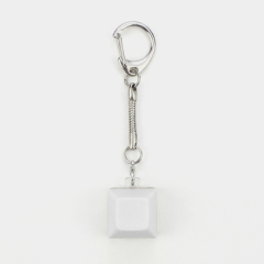 Sublimation Blank Stress Relief Push Button Keychain LED Light Up Keyring 3 Designs Regular & Glowing Version for Personalized Gift DIY Craft
