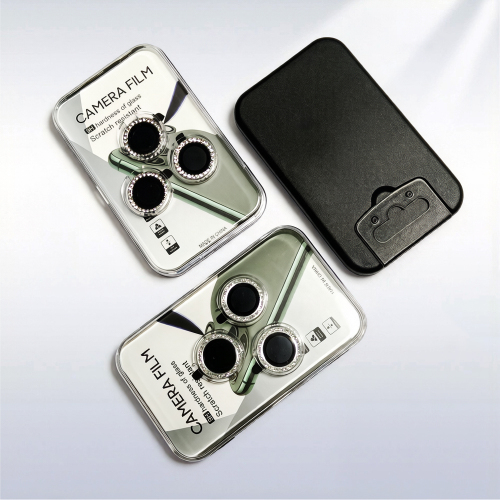Eagle Eye Camera Lens Protector for iPhone - CD Texture, Glitter & Diamond Styles 10 Colors Each Tempered Glass Lens Cover