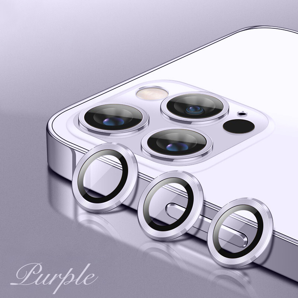 Eagle Eye Camera Lens Protector for iPhone - CD Texture, Glitter & Diamond Styles 10 Colors Each Tempered Glass Lens Cover