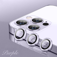Eagle Eye Camera Lens Protector for iPhone - CD Texture, Glitter & Diamond Styles 10 Colors Each Tempered Glass Lens Cover