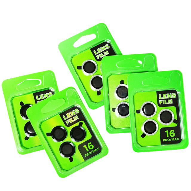 CD Texture Eagle Eye Camera Lens Protector for iPhone - 3 Colors Metal Ring Tempered Glass Camera Lens Film
