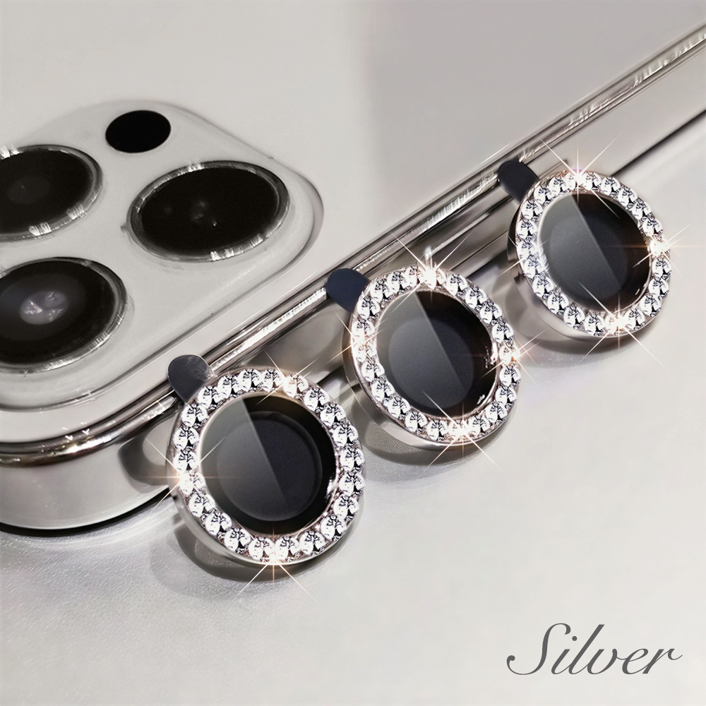 Diamond Eagle Eye Camera Lens Film 15 Colors Bling Rhinestone Metal Ring Tempered Glass Lens Protector for Phones
