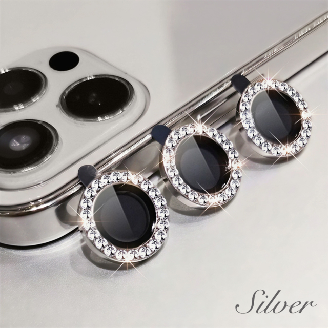 Diamond Eagle Eye Camera Lens Film 15 Colors Bling Rhinestone Metal Ring Tempered Glass Lens Protector for Phones
