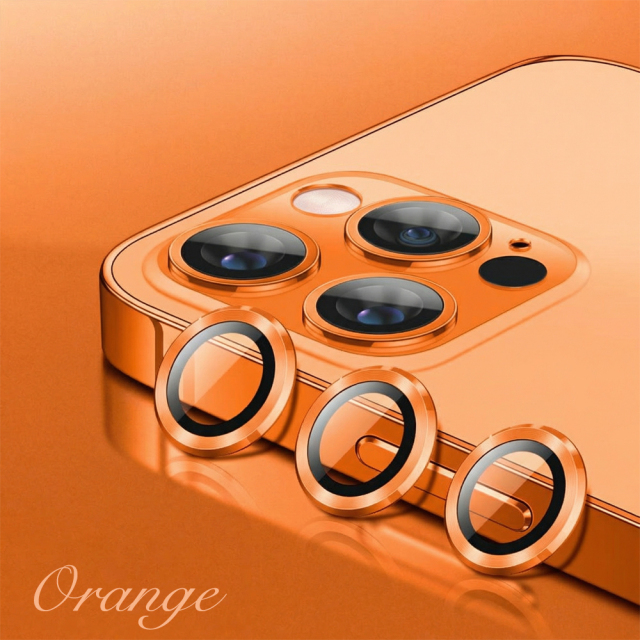Eagle Eye Camera Lens Protector for iPhone - CD Texture, Glitter & Diamond Styles 10 Colors Each Tempered Glass Lens Cover