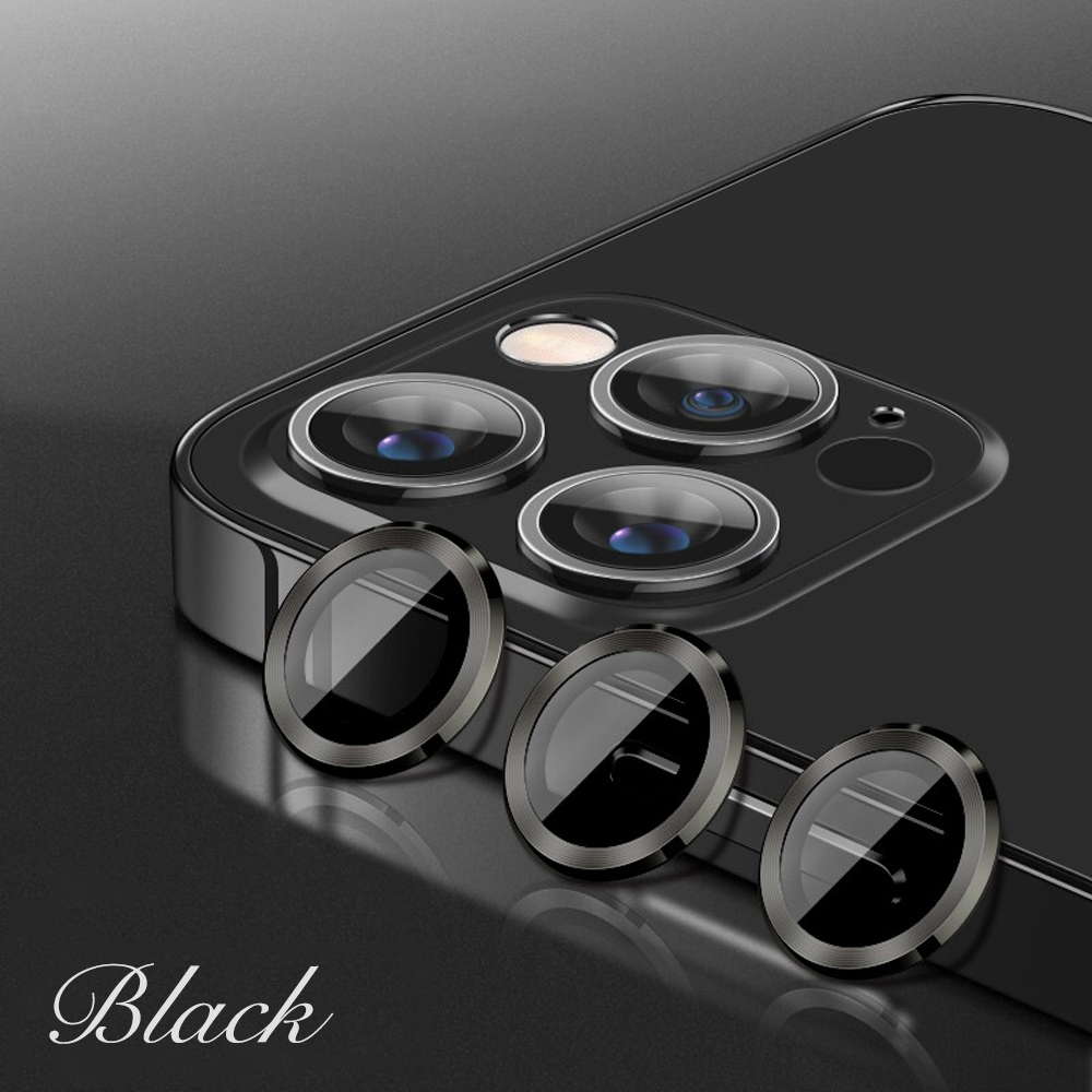 Eagle Eye Camera Lens Protector for iPhone - CD Texture, Glitter & Diamond Styles 10 Colors Each Tempered Glass Lens Cover