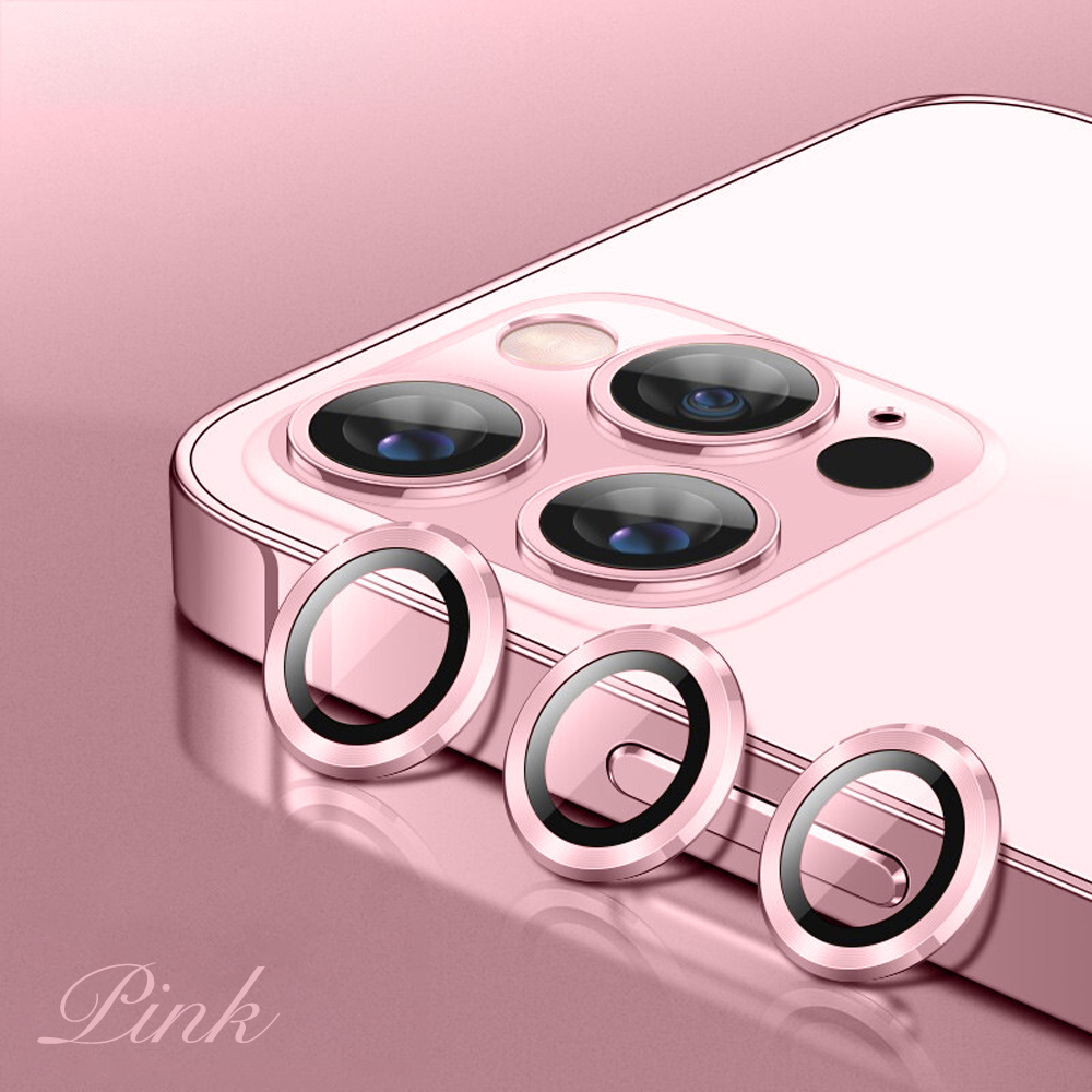 Eagle Eye Camera Lens Protector for iPhone - CD Texture, Glitter & Diamond Styles 10 Colors Each Tempered Glass Lens Cover
