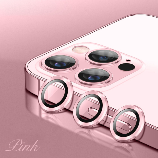 Eagle Eye Camera Lens Protector for iPhone - CD Texture, Glitter & Diamond Styles 10 Colors Each Tempered Glass Lens Cover