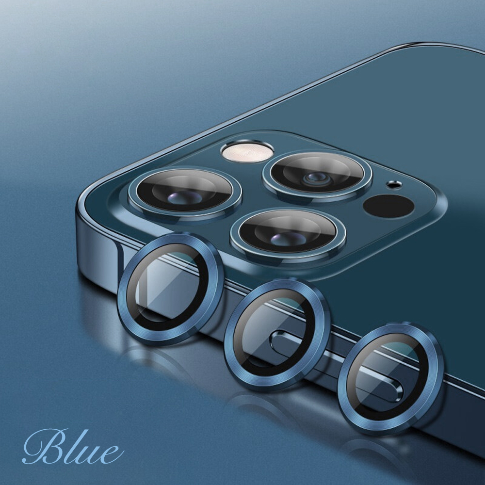 Eagle Eye Camera Lens Protector for iPhone - CD Texture, Glitter & Diamond Styles 10 Colors Each Tempered Glass Lens Cover