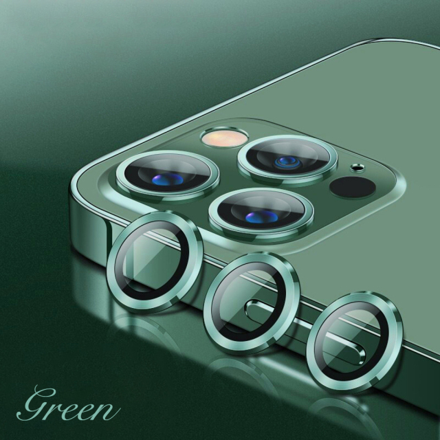 Eagle Eye Camera Lens Protector for iPhone - CD Texture, Glitter & Diamond Styles 10 Colors Each Tempered Glass Lens Cover