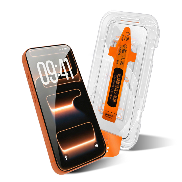 Dust-Free Easy Install Screen Protector Applicator for Phone HD Privacy Tempered Glass One-Touch Auto Alignment Case