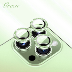 Eagle Eye Camera Lens Protector for iPhone - CD Texture, Glitter & Diamond Styles 10 Colors Each Tempered Glass Lens Cover