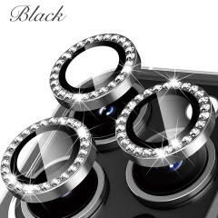 Eagle Eye Camera Lens Protector for iPhone - CD Texture, Glitter & Diamond Styles 10 Colors Each Tempered Glass Lens Cover