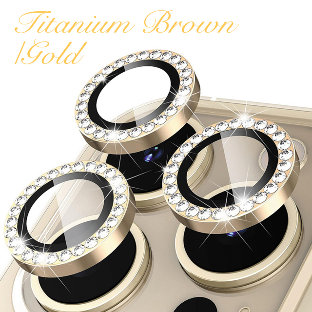 Eagle Eye Camera Lens Protector for iPhone - CD Texture, Glitter & Diamond Styles 10 Colors Each Tempered Glass Lens Cover