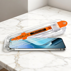Dust-Free Easy Install Screen Protector Applicator for Phone HD Privacy Tempered Glass One-Touch Auto Alignment Case