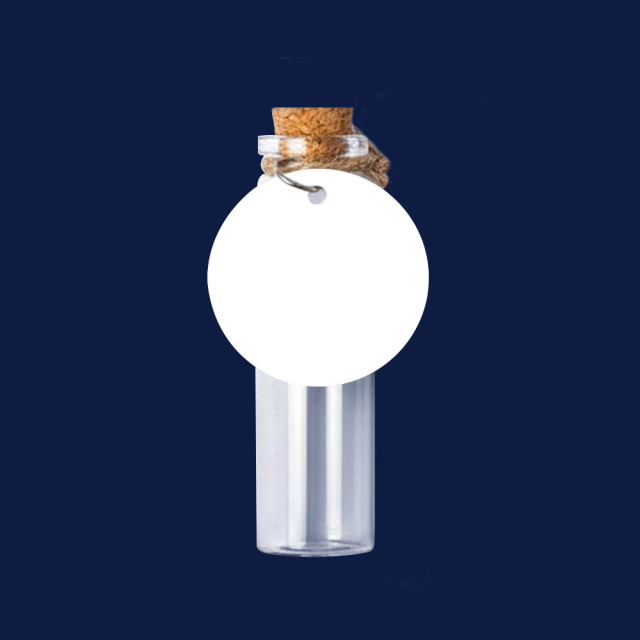 Sublimation Message in a Bottle Custom Printable Wish Bottle with Aluminum Tag Personalized Gift & Travel Souvenir