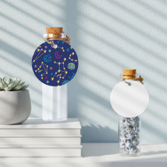 Sublimation Message in a Bottle Custom Printable Wish Bottle with Aluminum Tag Personalized Gift & Travel Souvenir