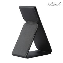 PU Leather Foldable Magnetic Phone Grip Stand 17 Colors Portable Back Sticker Phone Holder for Desktop & Handheld Use