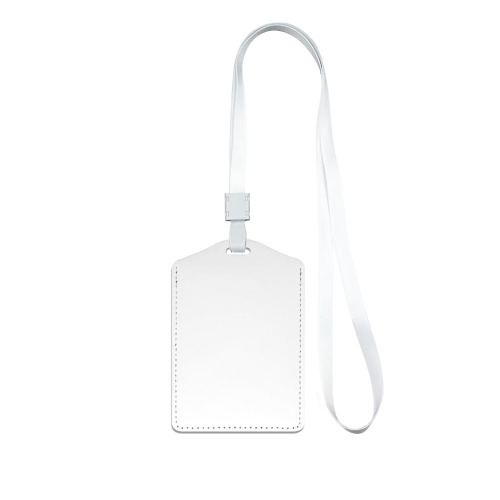 Customizable Sublimation PU ID Badge Holder 3 Colors with Lanyard Personalized Office School ID Card Protector