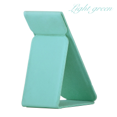 PU Leather Foldable Magnetic Phone Grip Stand 17 Colors Portable Back Sticker Phone Holder for Desktop & Handheld Use