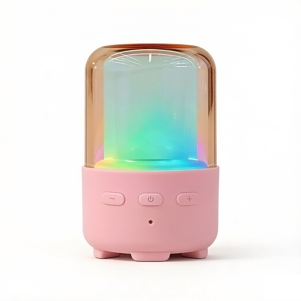 Personalized Sublimation Bluetooth Speaker Portable Mini Custom Print LED Light Speaker for Home Party & Travel Gifts