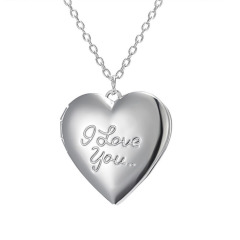 Sublimation Blank Heart Locket Necklace 3 Styles Zinc Alloy Custom Photo Printable Pendant for Heat Transfer Printing Jewelry