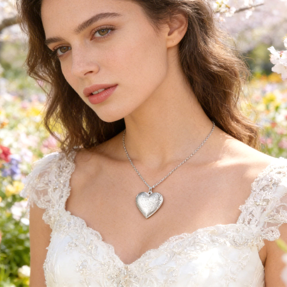 Sublimation Blank Heart Locket Necklace 3 Styles Zinc Alloy Custom Photo Printable Pendant for Heat Transfer Printing Jewelry