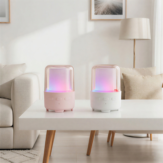 Personalized Sublimation Bluetooth Speaker Portable Mini Custom Print LED Light Speaker for Home Party & Travel Gifts