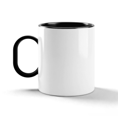 11oz Sublimation Color Handle & Inner Mug 8 Colors Personalized Polymer Coffee Cup Gift for Friends & Family