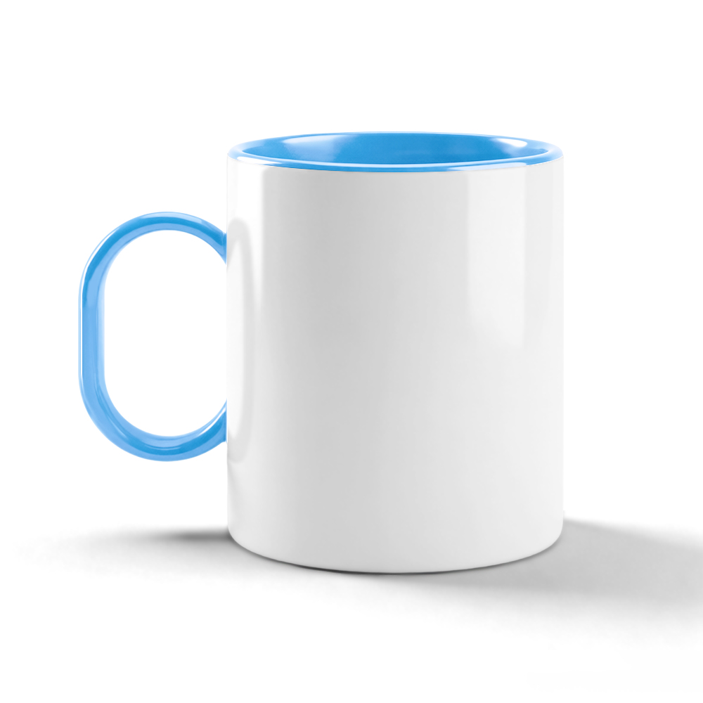 11oz Sublimation Color Handle & Inner Mug 8 Colors Personalized Polymer Coffee Cup Gift for Friends & Family