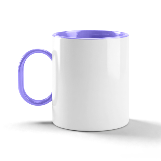 11oz Sublimation Color Handle & Inner Mug 8 Colors Personalized Polymer Coffee Cup Gift for Friends & Family