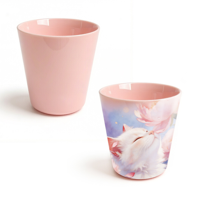 8oz Conical Sublimation Kids Tumbler 11 Colors Polymer Cup with Aluminum Mold Personalized Gift for Children