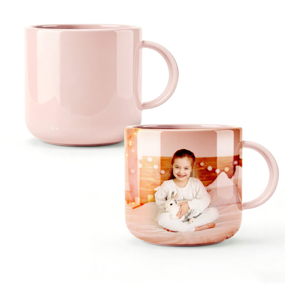 Sublimation 6oz Color Polymer Kids Mug with Mold 11 Colors Factory Direct Custom Printable Cup for Heat Transfer
