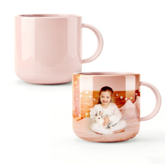 Sublimation 6oz Color Polymer Kids Mug with Mold 11 Colors Factory Direct Custom Printable Cup for Heat Transfer