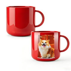Sublimation 6oz Color Polymer Kids Mug with Mold 11 Colors Factory Direct Custom Printable Cup for Heat Transfer