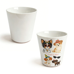 8oz Conical Sublimation Kids Tumbler 11 Colors Polymer Cup with Aluminum Mold Personalized Gift for Children