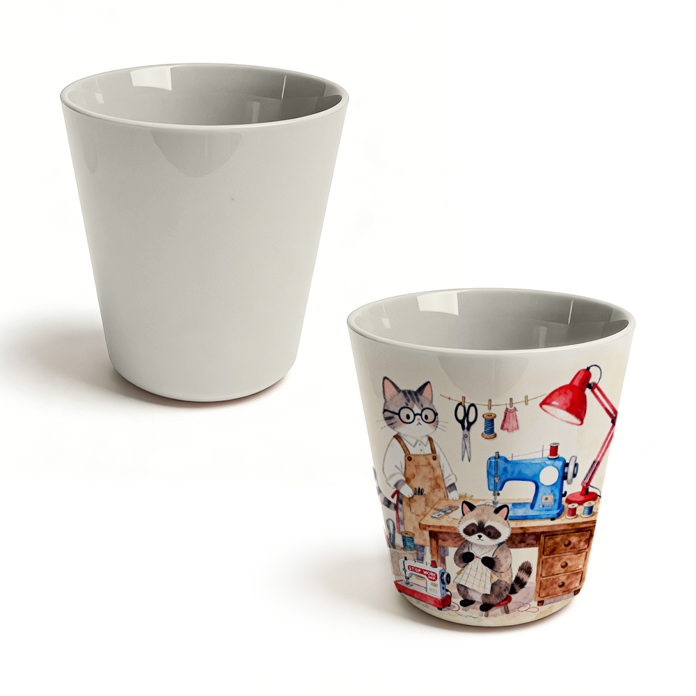 8oz Conical Sublimation Kids Tumbler 11 Colors Polymer Cup with Aluminum Mold Personalized Gift for Children