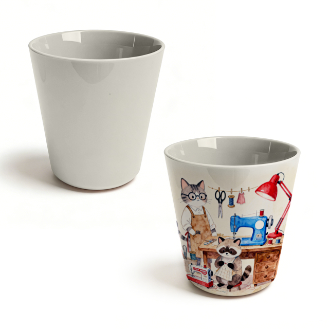 8oz Conical Sublimation Kids Tumbler 11 Colors Polymer Cup with Aluminum Mold Personalized Gift for Children