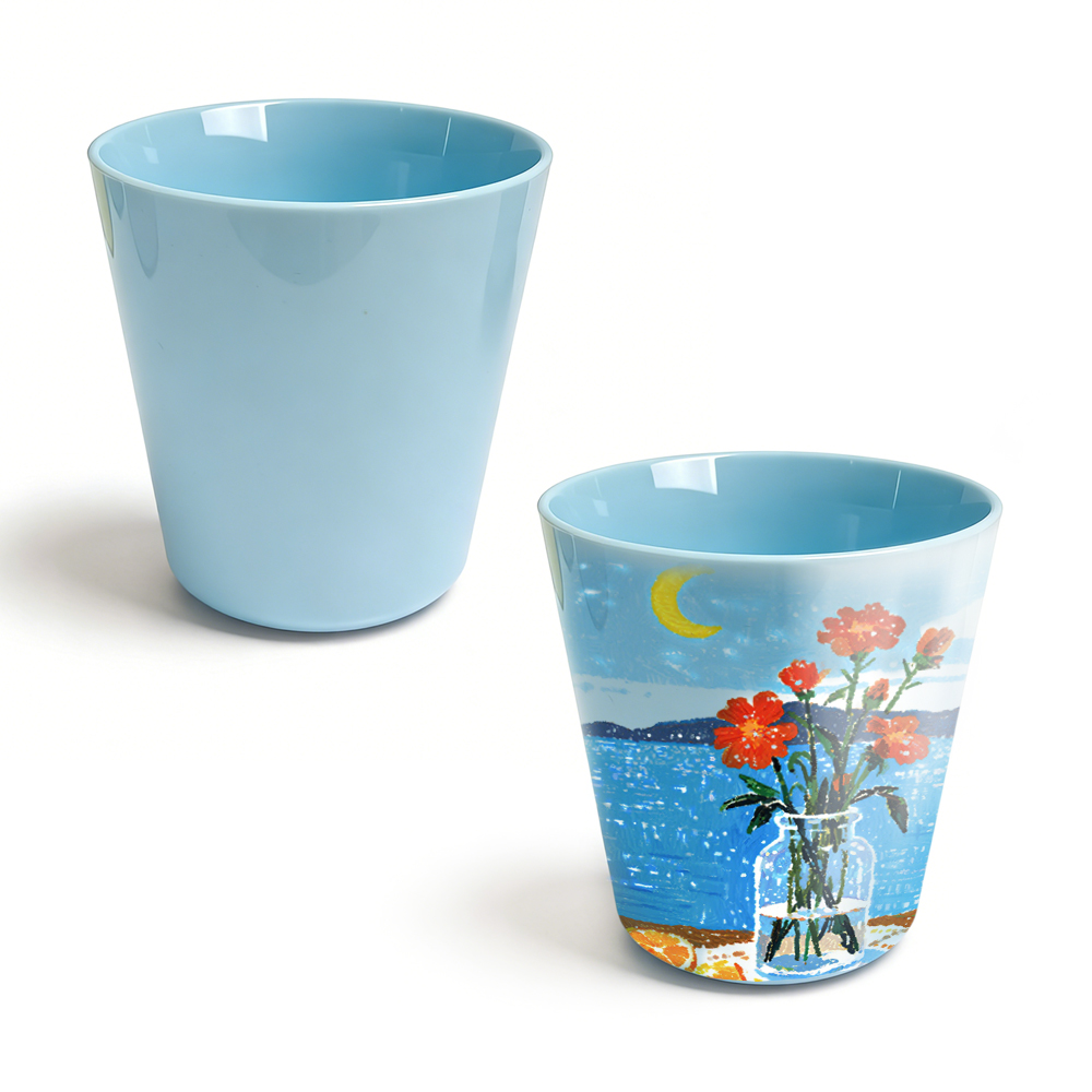8oz Conical Sublimation Kids Tumbler 11 Colors Polymer Cup with Aluminum Mold Personalized Gift for Children