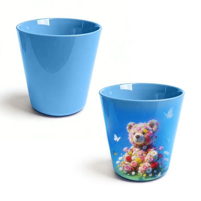 8oz Conical Sublimation Kids Tumbler 11 Colors Polymer Cup with Aluminum Mold Personalized Gift for Children