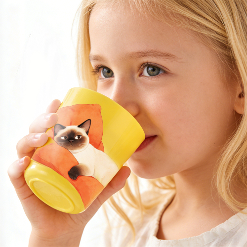 8oz Conical Sublimation Kids Tumbler 11 Colors Polymer Cup with Aluminum Mold Personalized Gift for Children