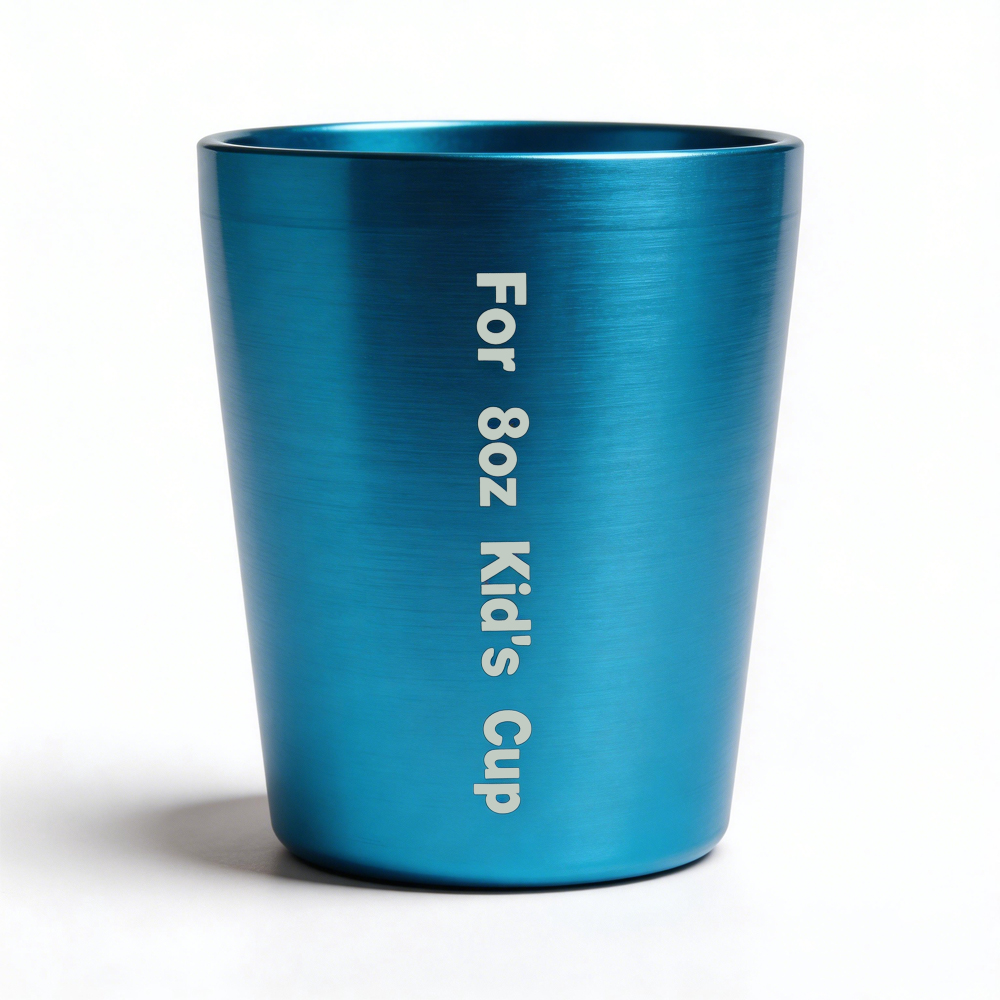8oz Conical Sublimation Kids Tumbler 11 Colors Polymer Cup with Aluminum Mold Personalized Gift for Children